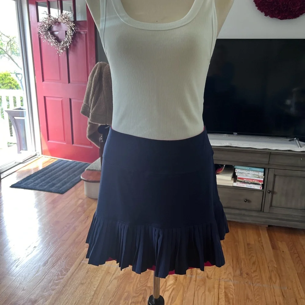 Bolle Women'sTennis Skirt SIZE XL Navy with pink - Picture 5 of 6